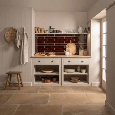 Teapot Brown Field Tile (wall) York Terra (floor)