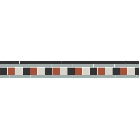 Blake Black, Dover White, Grey & Red