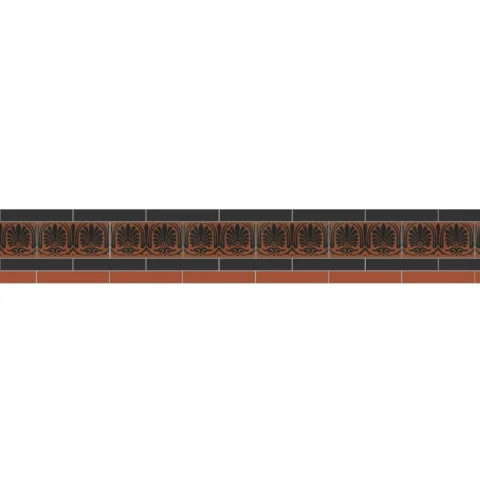 Simple Border 4 Black, Red & Faraday
