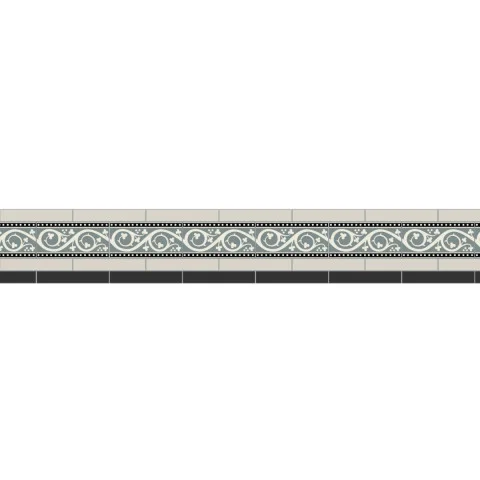 Simple Border 4 Black, Dover White & Kitchener