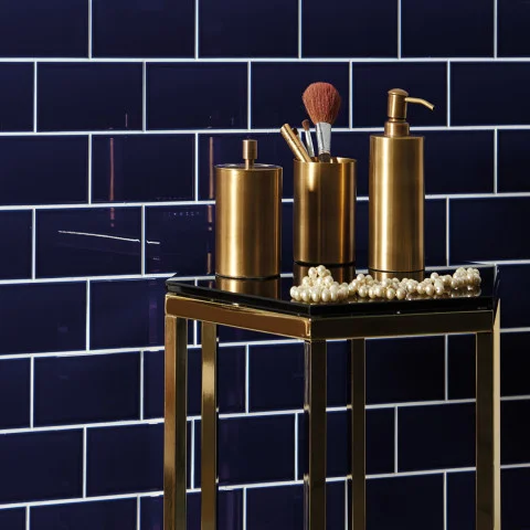Royal Blue Half Tile (wall)