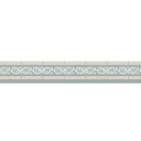 Simple Border 4 Dover White, Grey & Kitchener