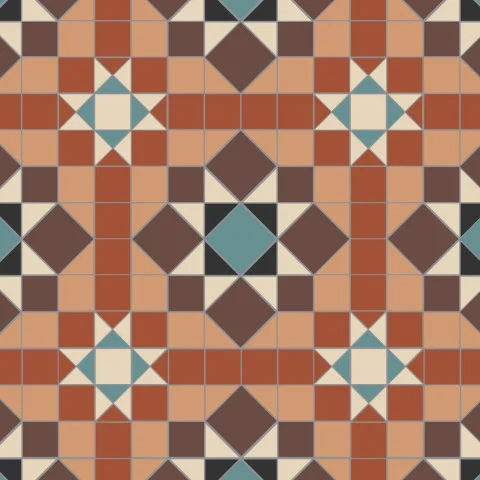 Chatsworth Black, Blue, Brown, Buff, Red, & White