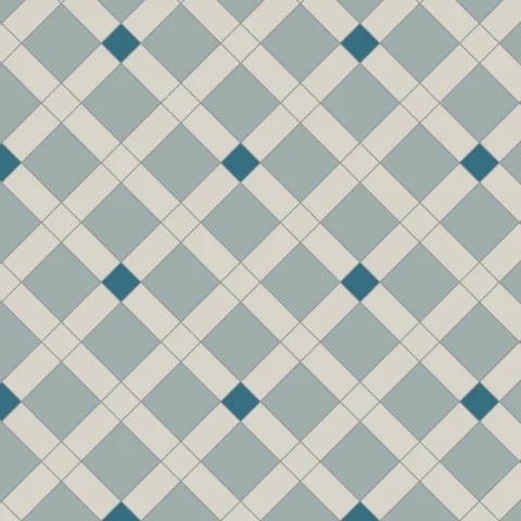 Norwich Dover White, Grey & Pugin Blue