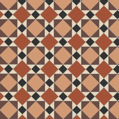 Lambeth Black, Brown, Buff, Red & White