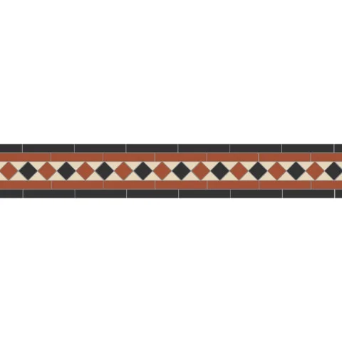 Austen Black Red and White