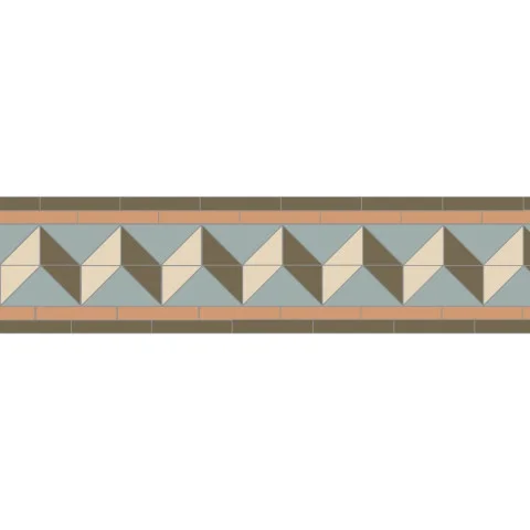 Shelley Green, Grey, Buff & White