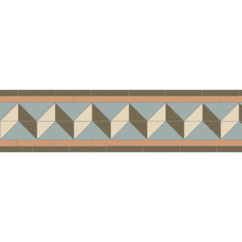 Shelley Green, Grey, Buff & White